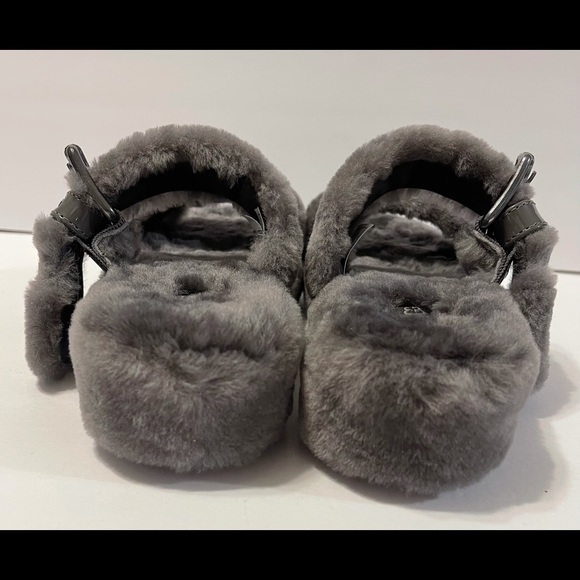 UGG Fuzz Yeah Slides charcoal Size 10 - Picture 9 of 12